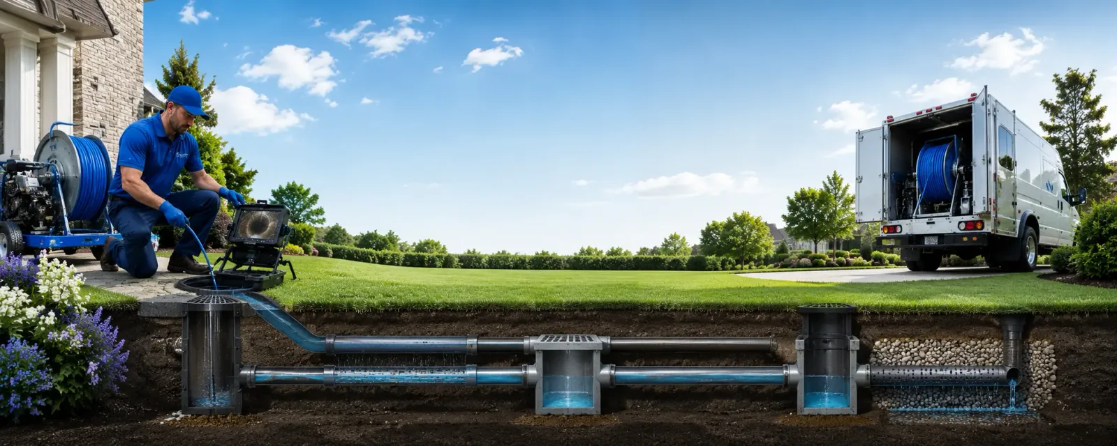 Outdoor drain cleaning information for Fork, MD